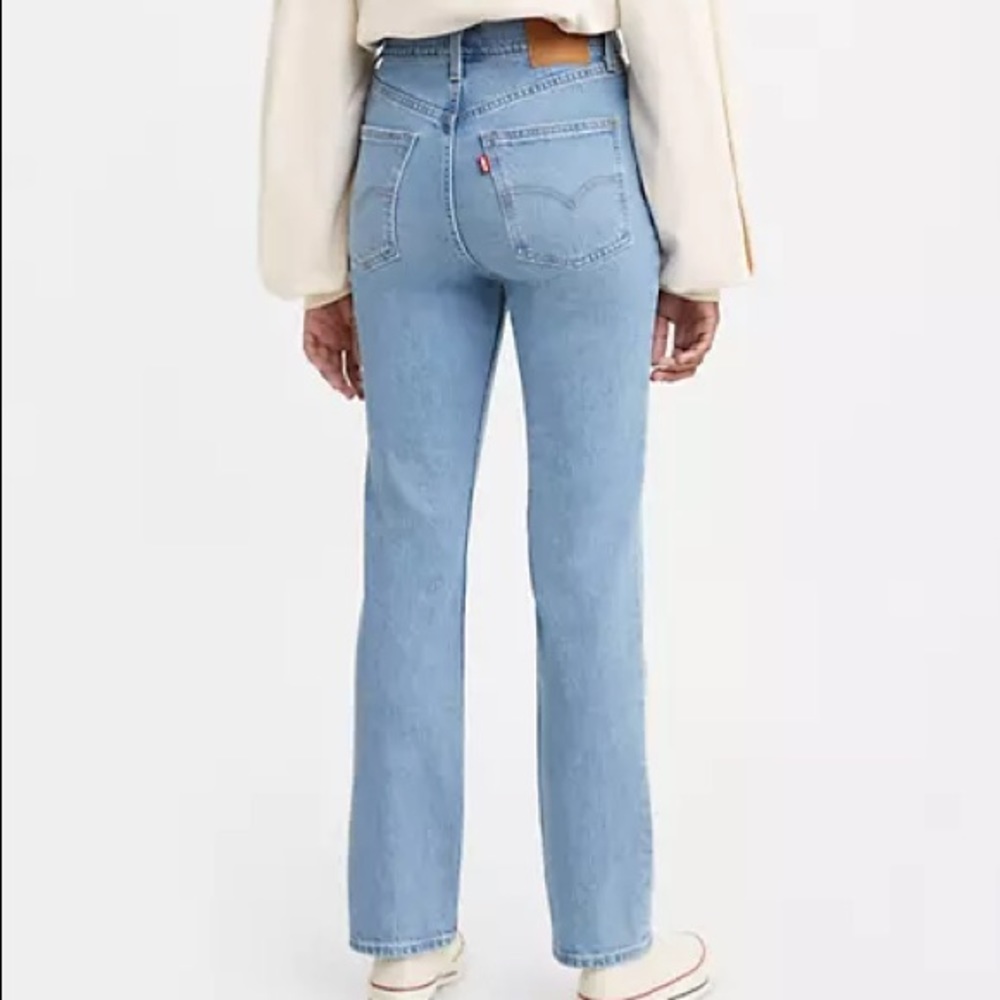 Levi's Premium 70'S High Rise Slim Straight Jeans Marin Park Light Wash 25